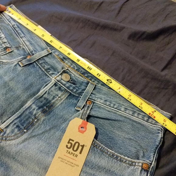 Levi's 501 T Taper Ankle Jeans Sansome Light - Picture 5 of 7